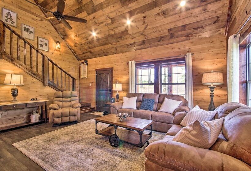 Secluded Log Cabin With Decks, Views & Lake Access