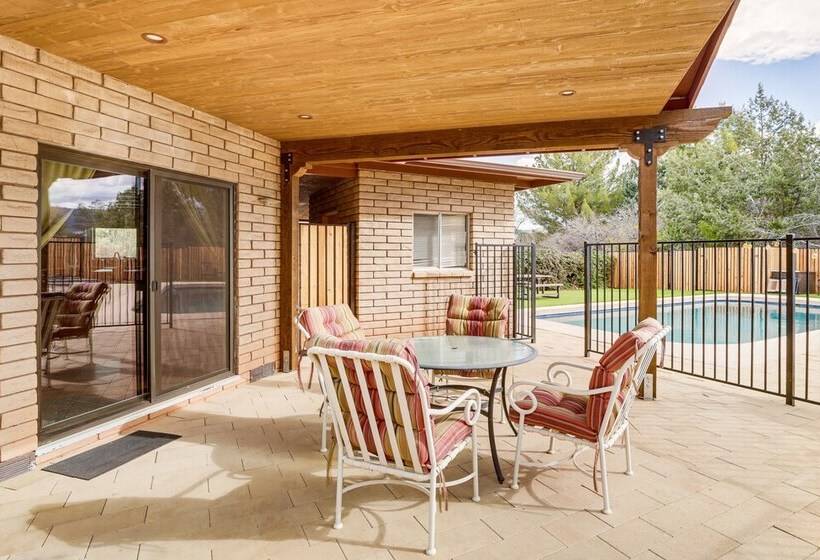 Sedona Home On 1 Acre W/ Pool+red Rock Views!