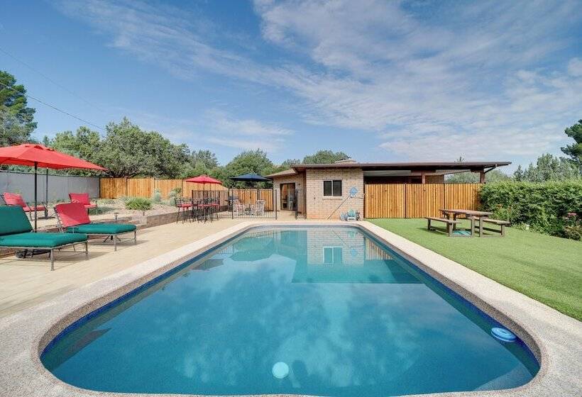 Sedona Home On 1 Acre W/ Pool+red Rock Views!