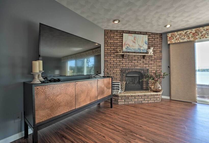 Spacious Delton Home W/ Fire Pit + Lake Views