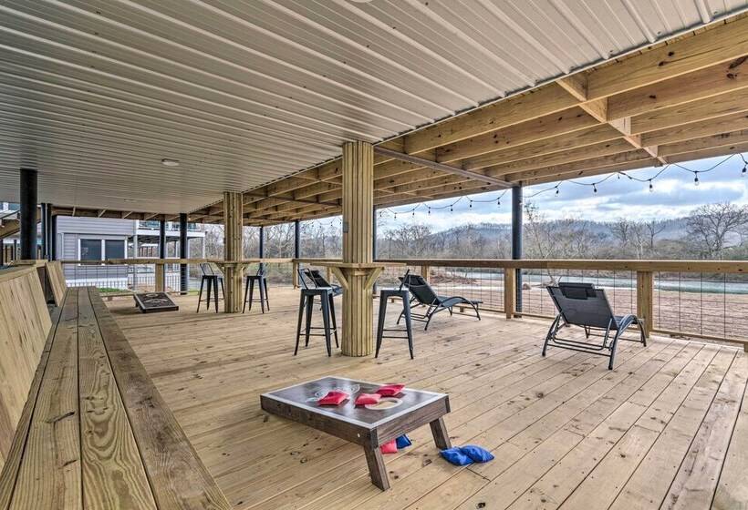 Upscale Riverfront Home W/ Beach & Fire Pit!