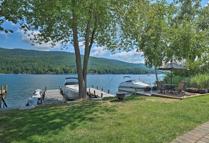 Waterfront Home On Lake George W/ Boat Dock!