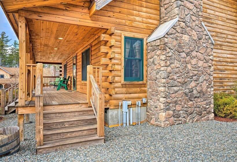 Carroll Log Cabin W/ Deck < 9 Mi To Bretton Woods!