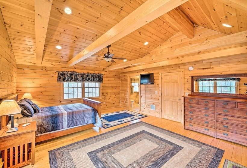 Carroll Log Cabin W/ Deck < 9 Mi To Bretton Woods!