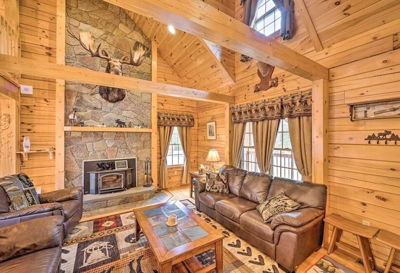 Carroll Log Cabin W/ Deck < 9 Mi To Bretton Woods!