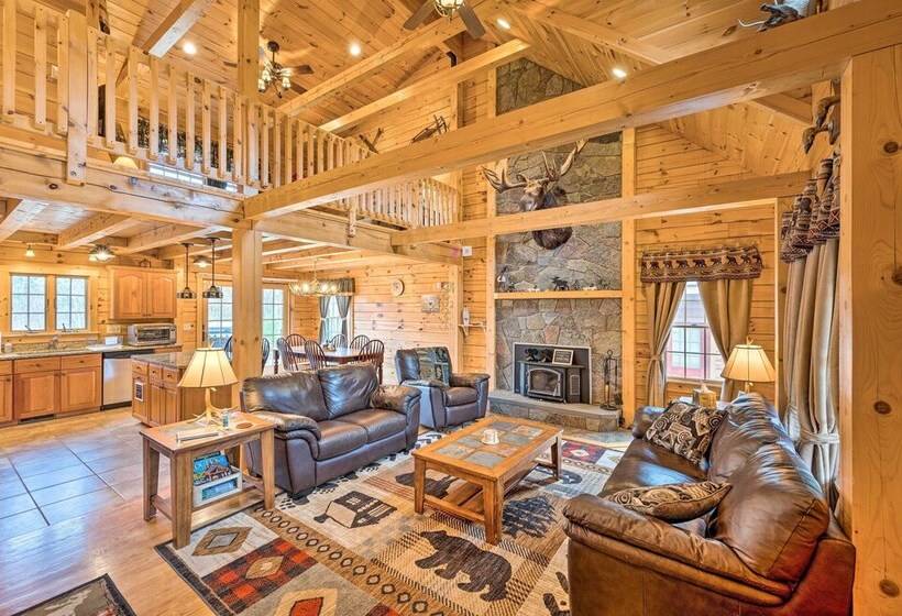 Carroll Log Cabin W/ Deck < 9 Mi To Bretton Woods!