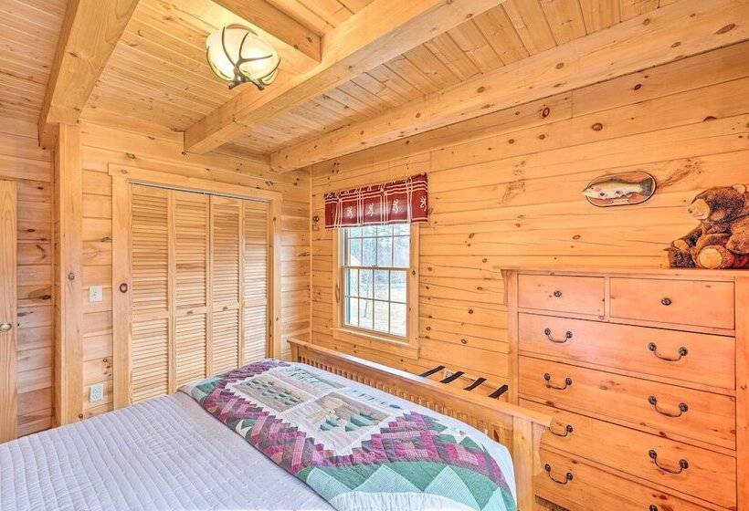 Carroll Log Cabin W/ Deck < 9 Mi To Bretton Woods!