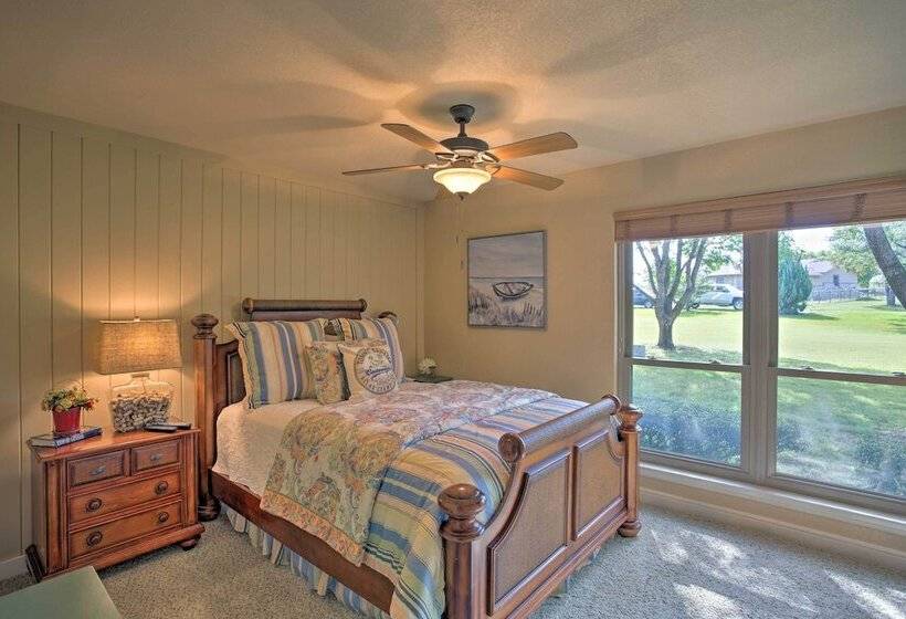 Lakefront Living: Private Dock, Deck, & Game Room!