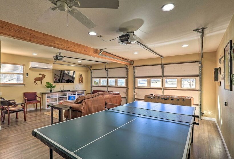 Lakefront Living: Private Dock, Deck, & Game Room!