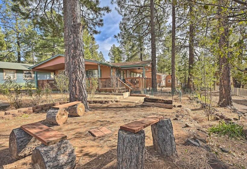 Munds Park Cabin W/ Wraparound Deck & Grill!