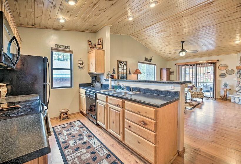 Quaint Show Low Cabin With Deck & Fireplace!