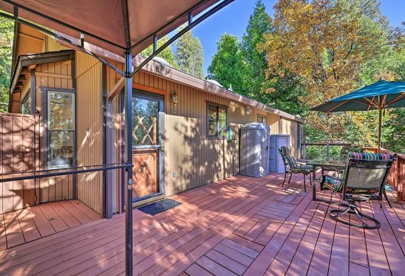 Deck W/ Forest Views: Quiet Twain Harte Cabin!