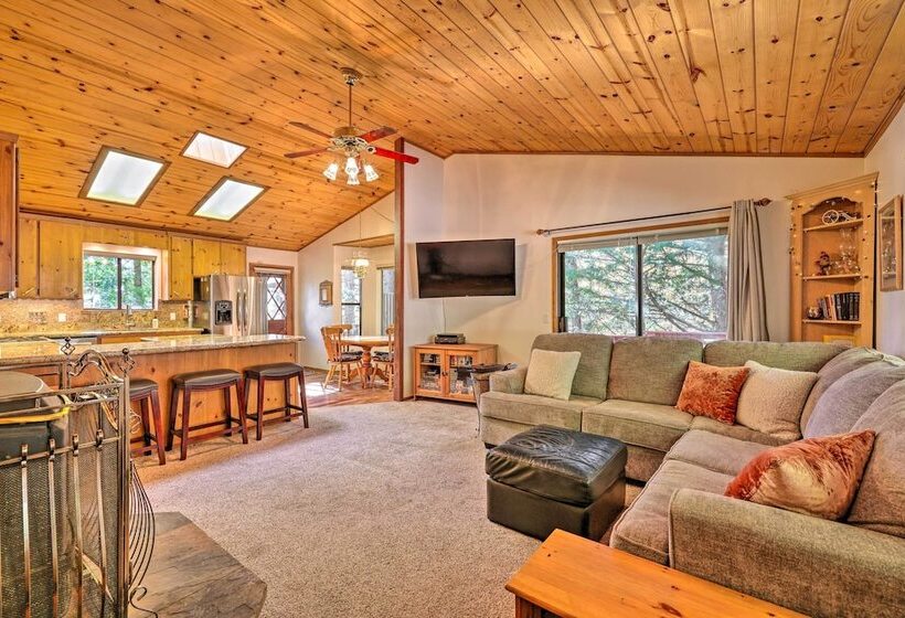 Deck W/ Forest Views: Quiet Twain Harte Cabin!