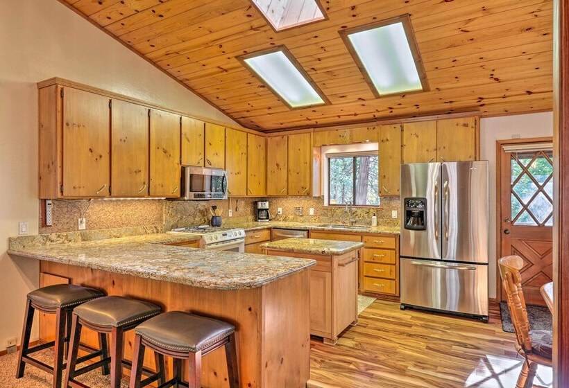 Deck W/ Forest Views: Quiet Twain Harte Cabin!