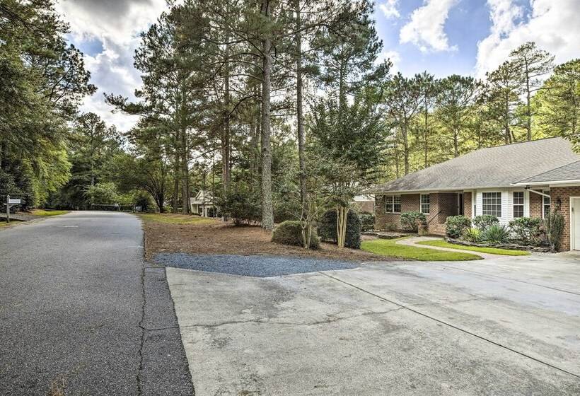 Rustic Pinehurst House W/ Fire Pit & Game Room
