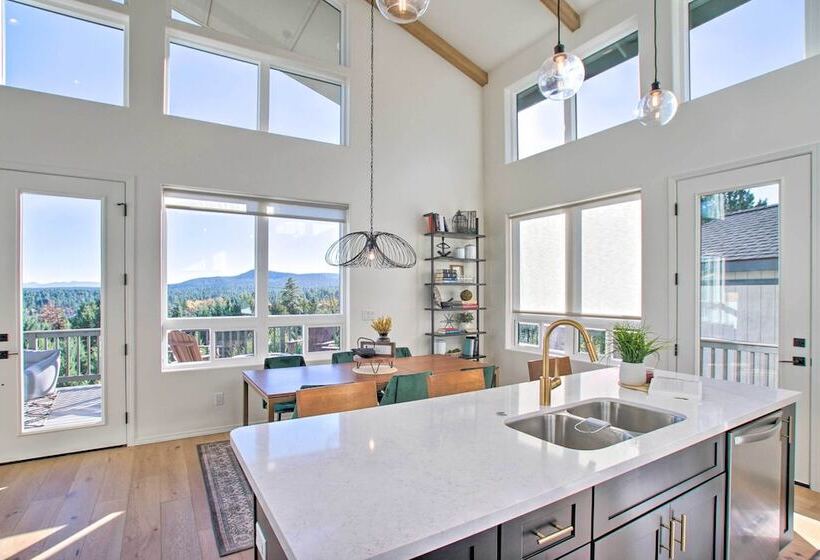 Views & Hot Tub:  Pineberry Modern  Luxury Home