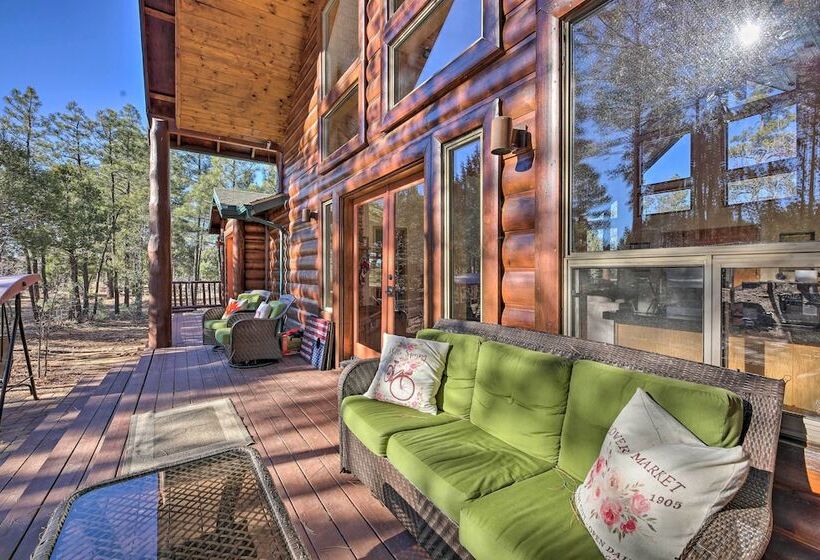 Family Friendly Show Low Cabin W/ Deck & Game Room