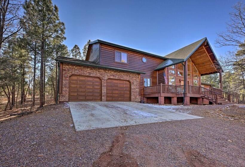 Family Friendly Show Low Cabin W/ Deck & Game Room