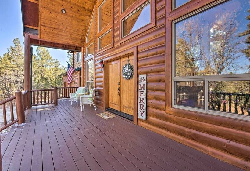 Family Friendly Show Low Cabin W/ Deck & Game Room