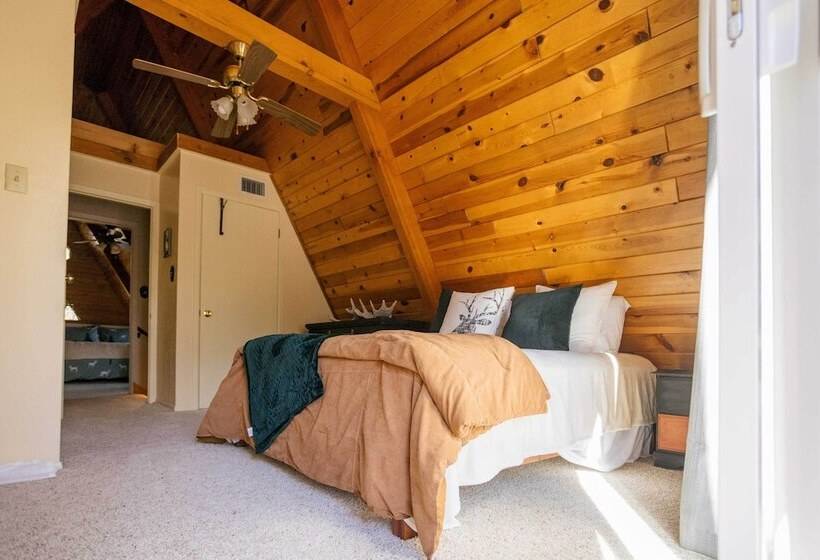 Furnished Deck + Fire Pit: Happy Jack Cabin