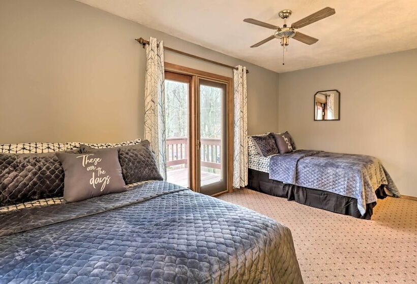 Near Big Boulder Mtn: Cabin W/ Furnished Deck