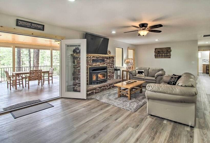 Game Room & Wooded Views: Pinetop Cabin!