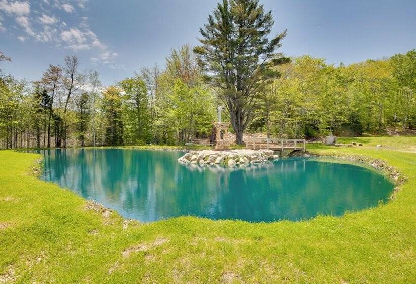 Unique Maine Log Cabin W/ Trout Ponds & Sauna!