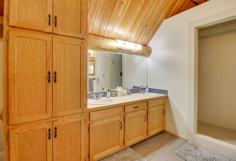 Hand Crafted Cabin W/ Whitefish Lake Views!