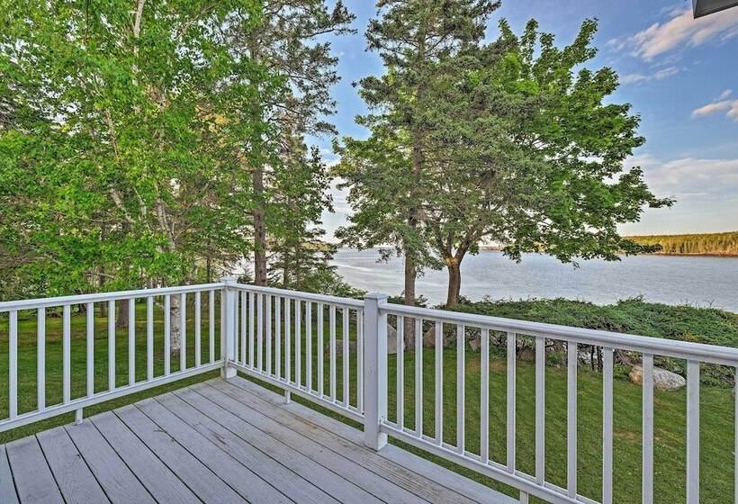 Lovely Waterfront Owls Head Home W/ Own Beach