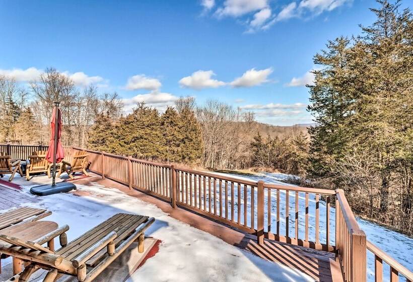 Luxury Log Cabin W/ Ev Charger & Mtn Views!