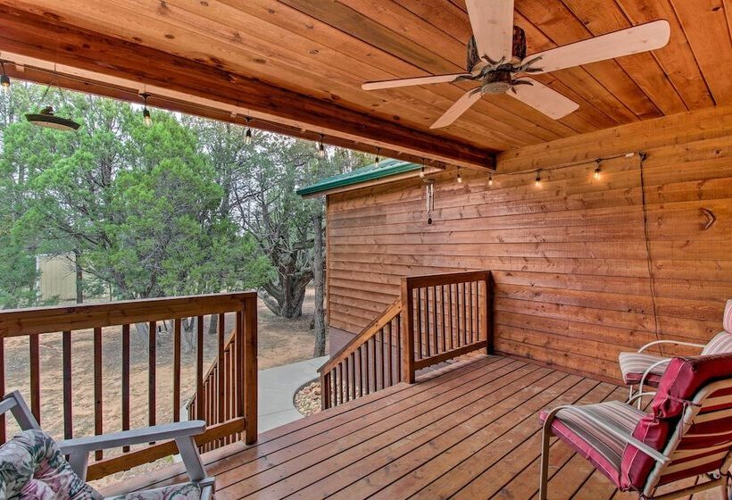 Fire Pit, Fenced Yard: Overgaard Cabin Near Hiking
