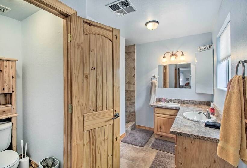 Fire Pit, Fenced Yard: Overgaard Cabin Near Hiking