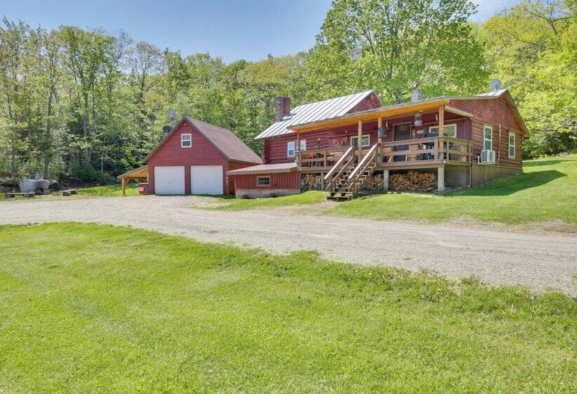 Unique Maine Log Cabin W/ Trout Ponds & Sauna!
