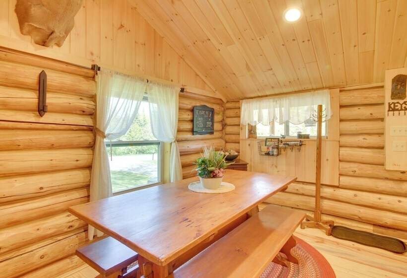 Unique Maine Log Cabin W/ Trout Ponds & Sauna!