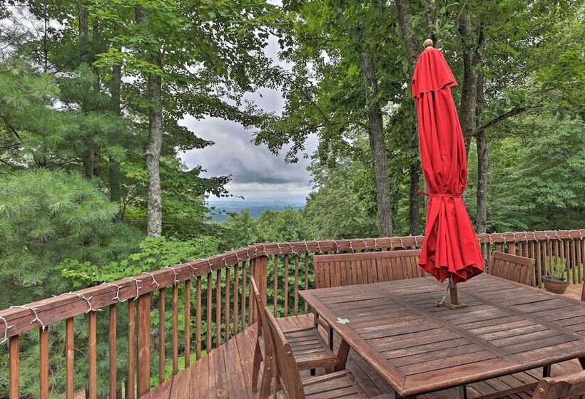 Purlear Luxury, Spacious Log Cabin W/ Mtn Views!