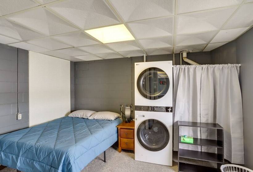 Riverfront Elkhart Rental: Deck & Ping Pong Table!