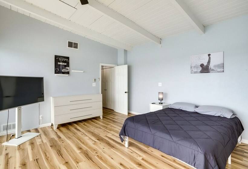 Riverfront Elkhart Rental: Deck & Ping Pong Table!