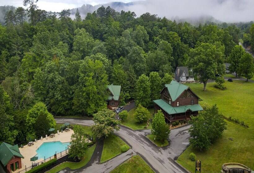 Smoky Poolside Chalet