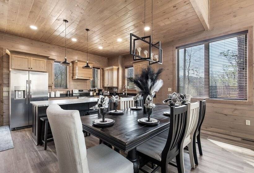 Smoky Poolside Chalet