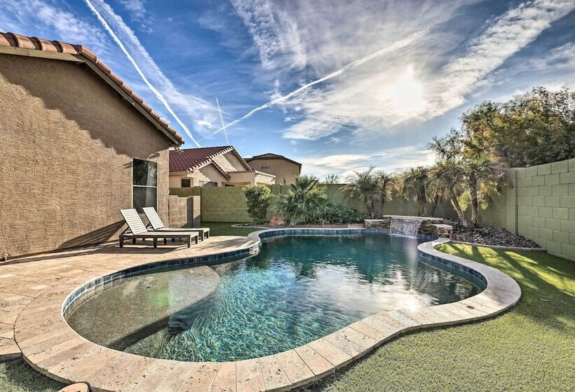 Sun Dappled Goodyear Home: Fire Pit, Pool, Patio