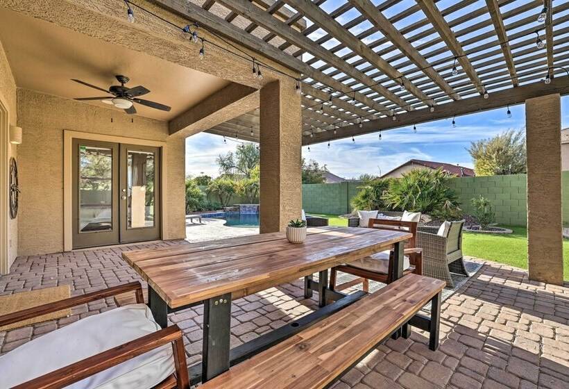 Sun Dappled Goodyear Home: Fire Pit, Pool, Patio