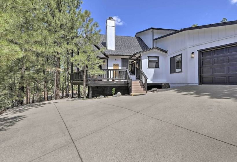 Munds Park Cabin W/ Poker Room & Wraparound Deck!