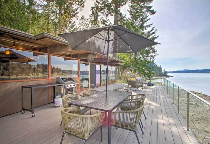 Waterfront Port Orchard Home W/furnished Deck