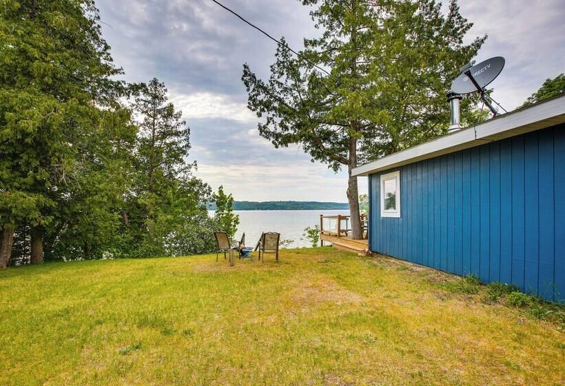 Waterfront Suttons Bay Cottage W/ Fire Pit!