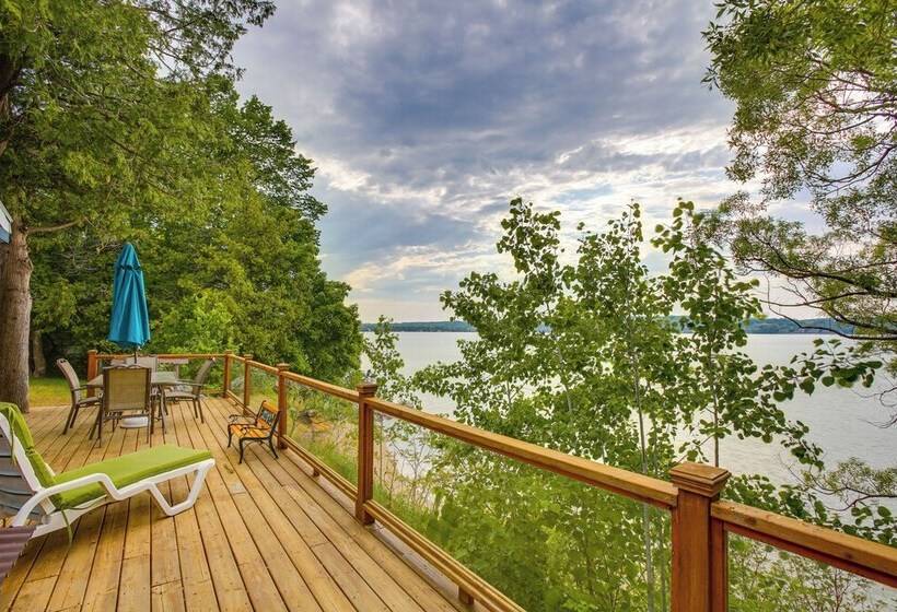 Waterfront Suttons Bay Cottage W/ Fire Pit!