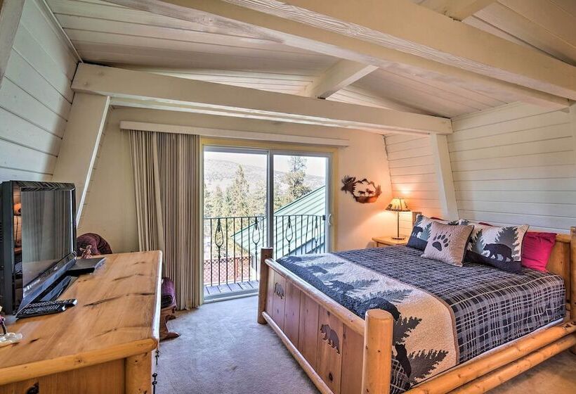 5 Mi To Snow Summit: Cabin W/ Deck & Fireplace