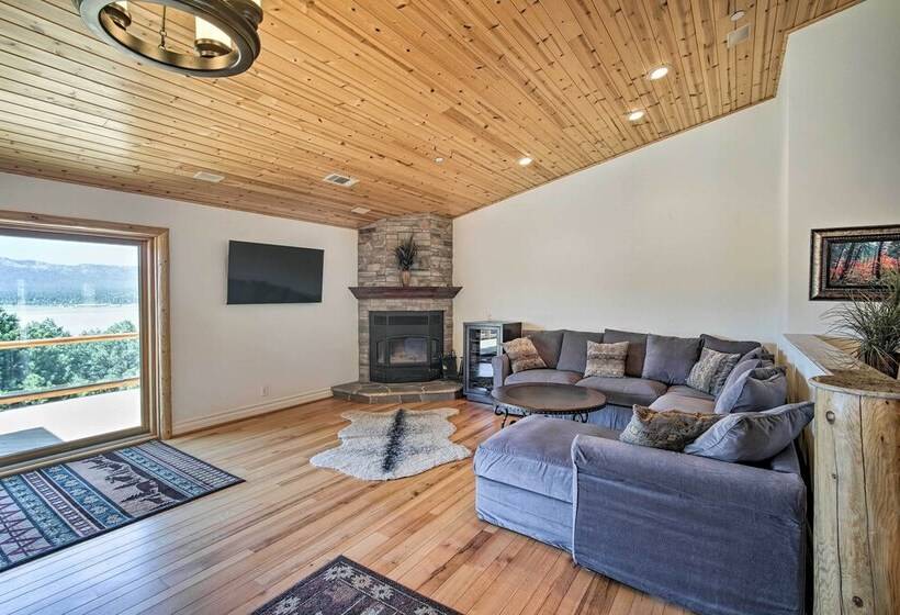 Mountain View Home In Big Bear W/ Wraparound Deck
