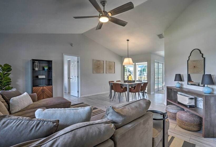 Game Room, Lanai & Pool: Breezy Cape Coral House!