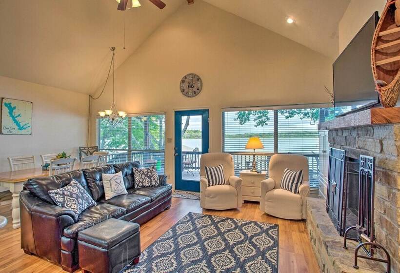 Private Dock & Fire Pit: Cedar Creek Lake Home