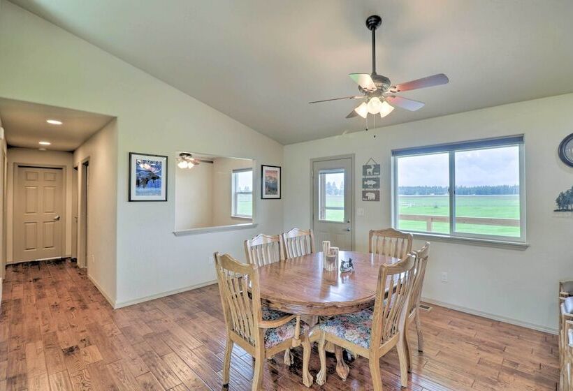 Columbia Falls Home W/ 1 Acre Yard & Views!